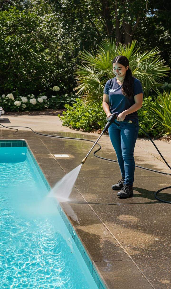 Nettoyage terrasse piscine Vitrolles